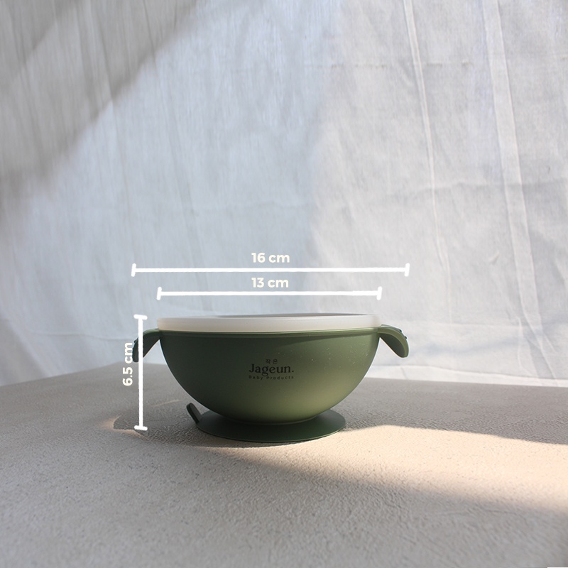 JAGEUN Premium Silicone Suction Bowl Mangkok Tempat Makan Bayi + Tutup