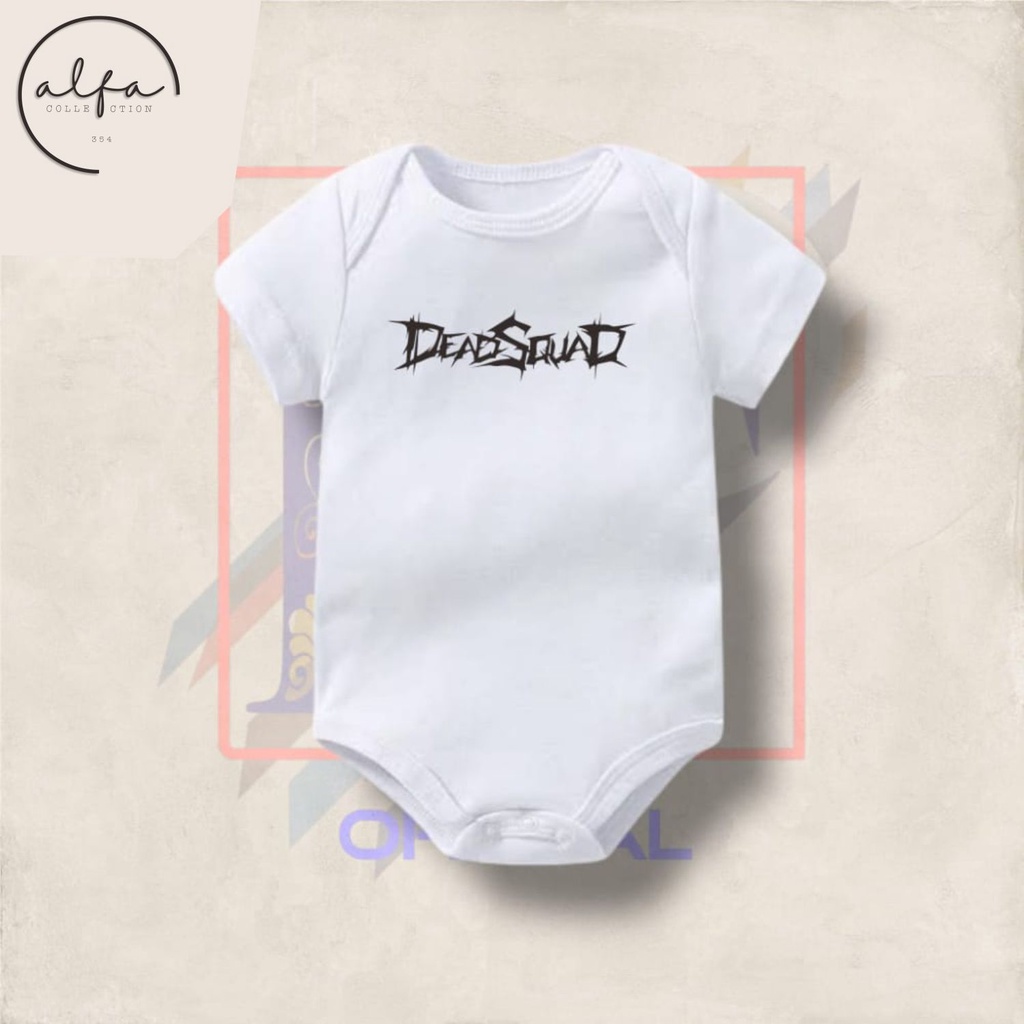 Kaos baju bayi band DEADSQUAD feat STARGAZERS jumper baby kids kaus distro logo METAL tee tulisan us