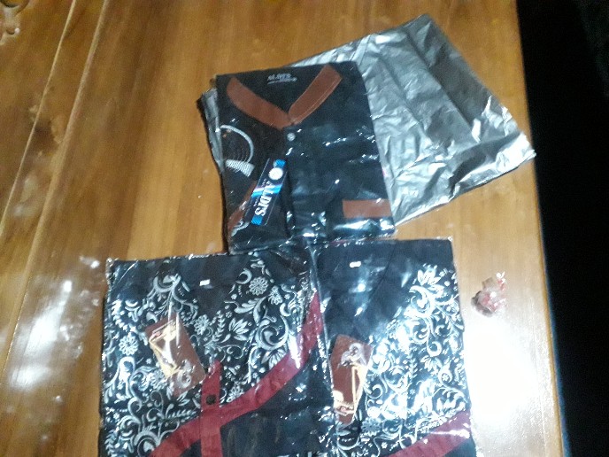 Maura/couple Kombinasi/sania Ruffle Batik Couple Pesta S.m.l.xl.xxl