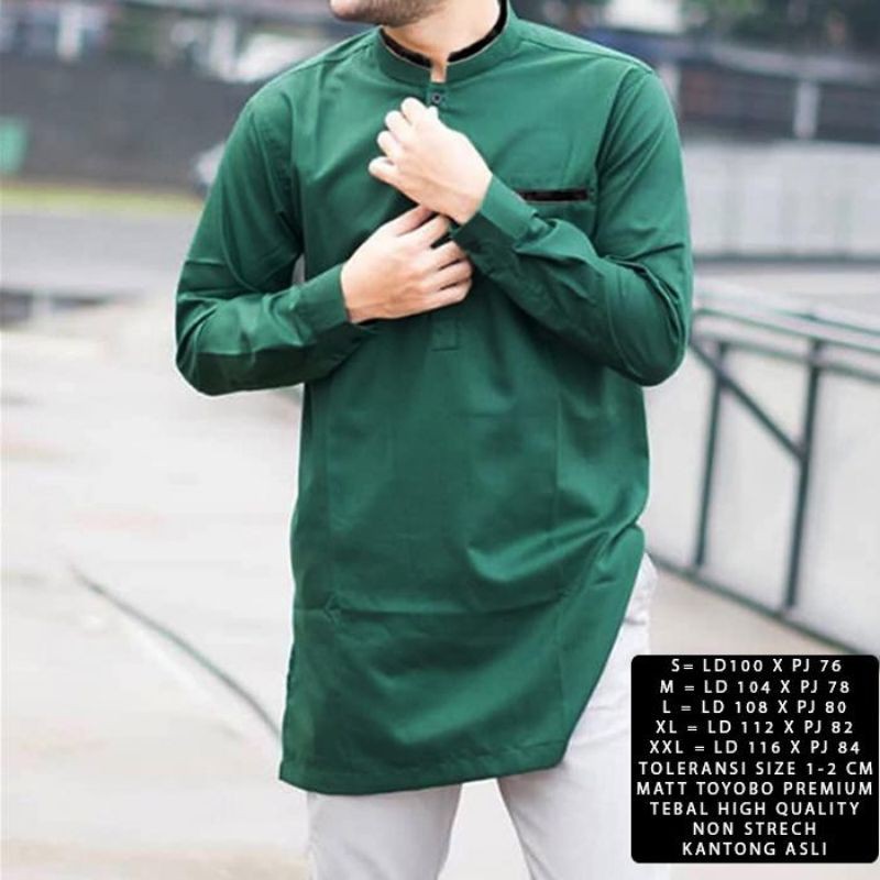 Baju koko kurta Omar lengan panjang