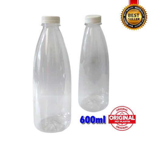 600ml BOTOL CANTIK pet plastik botol oval botol juice minuman