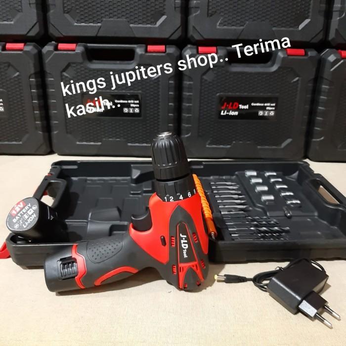 PALING TOP MESIN BOR JLD 12VOLT CORDLESS 12VOLT BOR BATRE 12 VOLT JLD