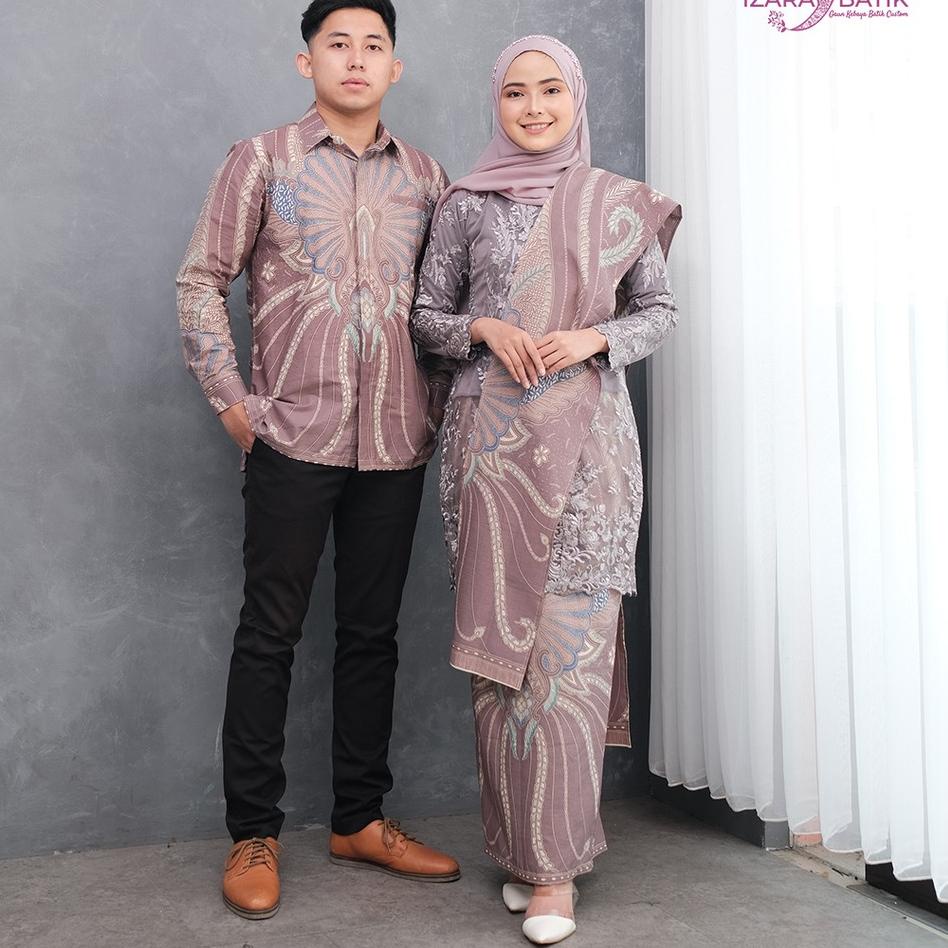 LANGSUNG KIRIM.. Couple Shakira - Gaun Kebaya Batik Modern