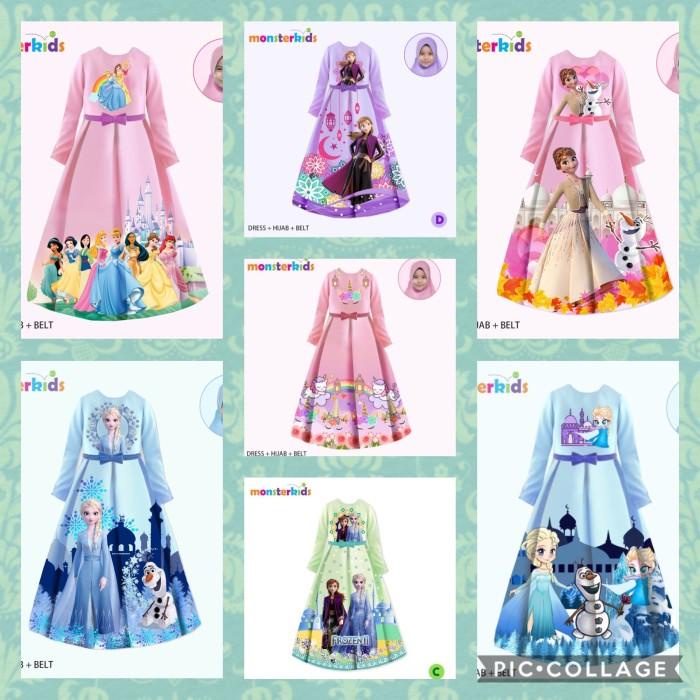 Gamis Anak Muslim. Frozen Modern Gamis Kid Hijab Elsa Fashion