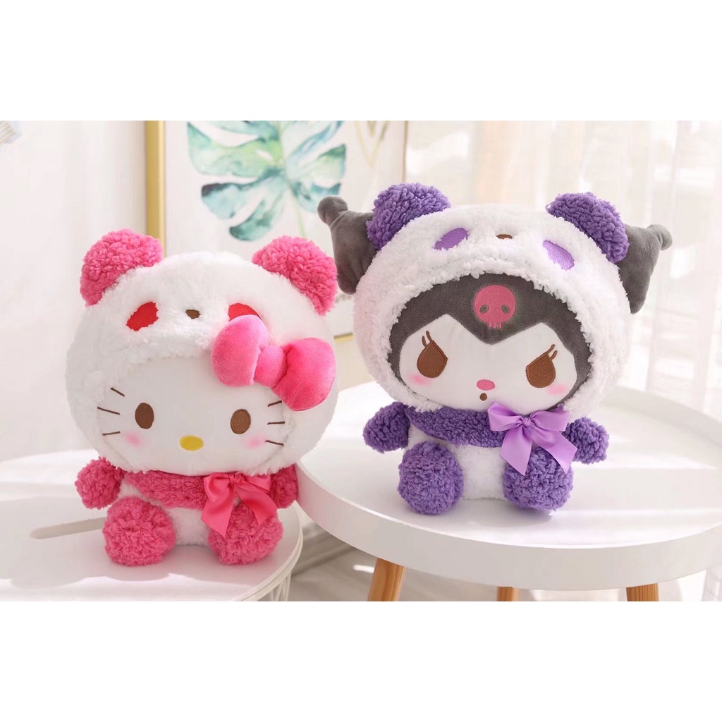 BONEKA MELODY HELLO KITTY CINNAMOROLL KUROMI POMPOMPURIN KUCING IMPOR MAINAN