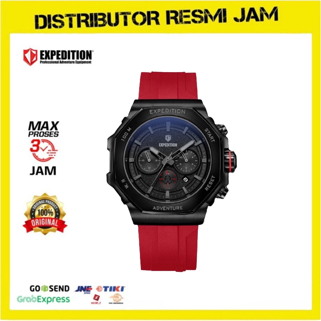 Jam Tangan Pria Expedition 6816 E6816 E 6816 Red