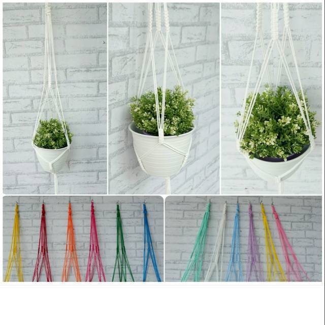 Promo Pot Tawon Macrame Murah pot bunga gantung Pot Promo Pot Tawon Macrame Murah pot bunga gantung Pot