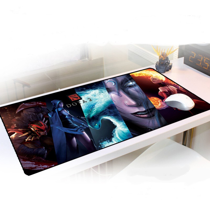 GSPRO Mouse Pad Gaming Rubber Lebar Motif Alas Keyboard Mousepad Gaming XL - XXL Desk Mat Anti Slip MGSPRO