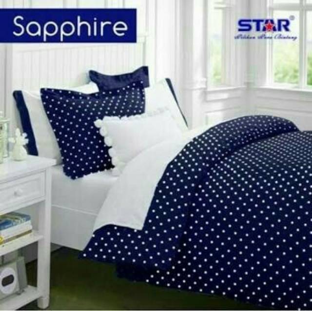 SPREI SEPREI KATUN MOTIF DOTTIE DOTIE POLKADOT GROW STAR KINTAKUN BEST SELLER UKURAN 160x200 180x200