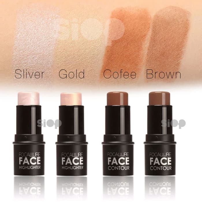 Focallure Highlighter - Concealer - Contour Face Stick Waterproof - Silver