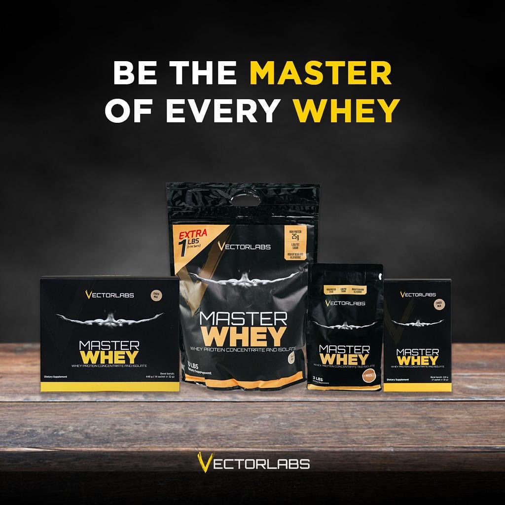 VECTORLABS MASTER WHEY SACHET 1 SERVING SUSU PROTEIN ISOLATE CONCENTRATE Masterwhey