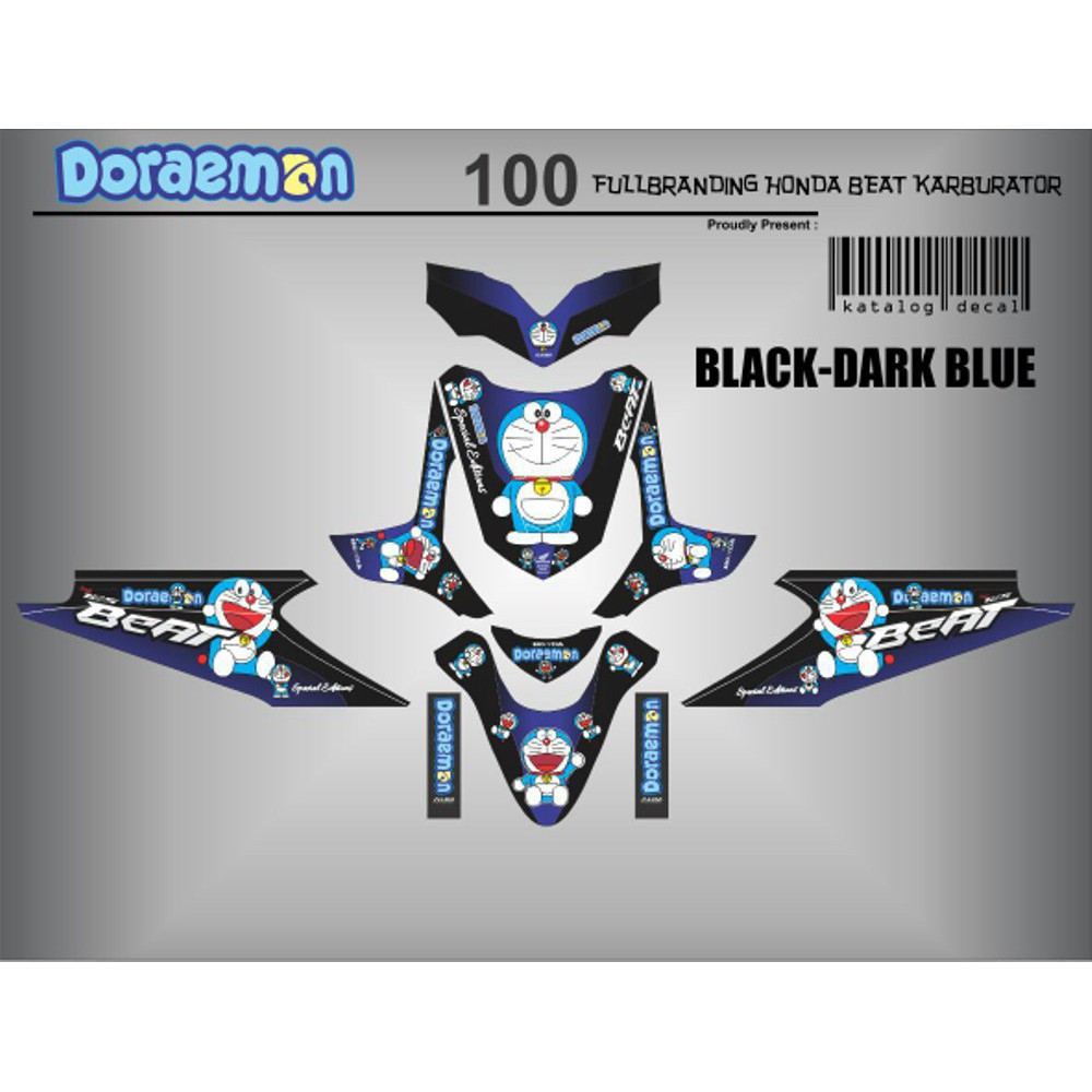 Jual Striping Honda Beat Fi Motif Gambar Kartun DORAEMON PROSTIKER
