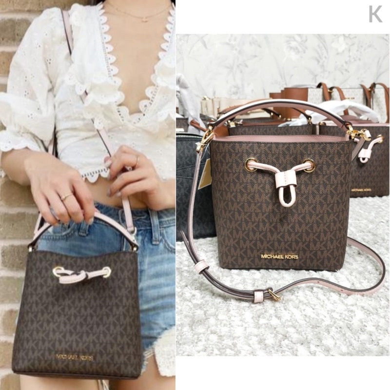 mk suri bucket small brown