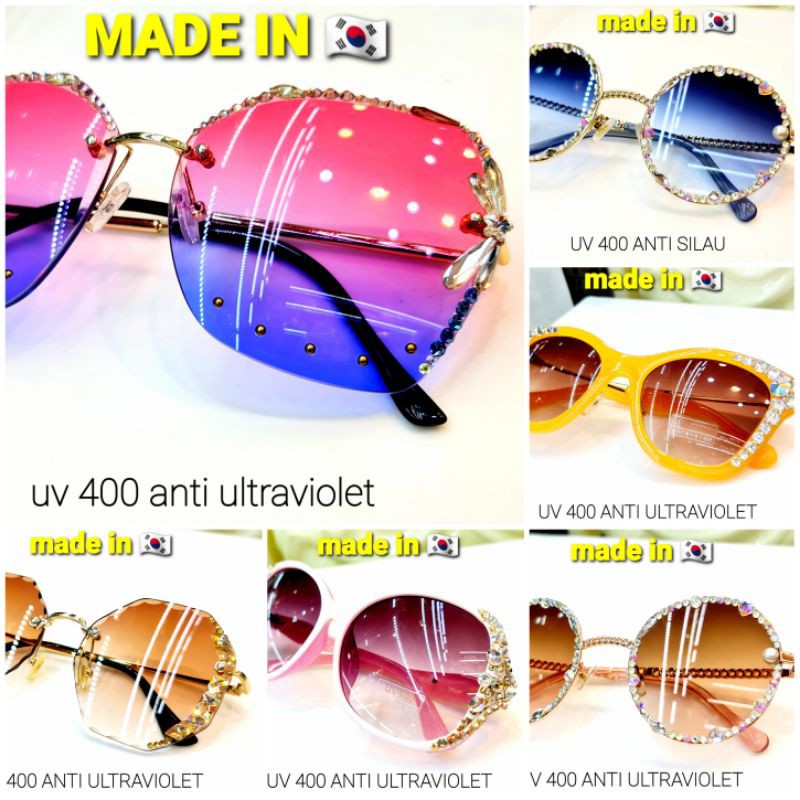 Kacamata korea swarovski / kacamata wanita korea swarovski