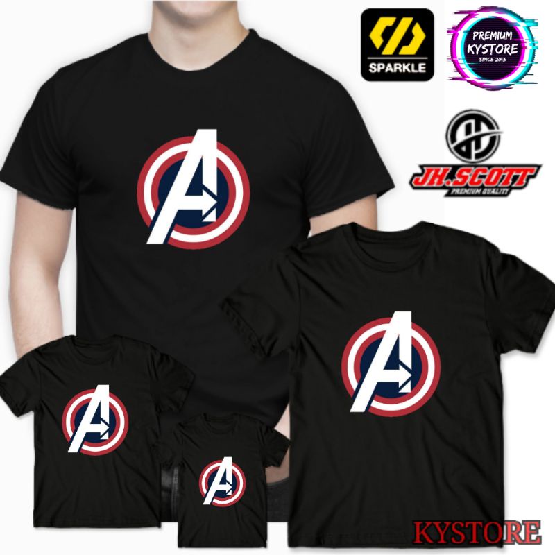 kaos anak pria Avenger suoerhero atasan pria edisi famili - kystore