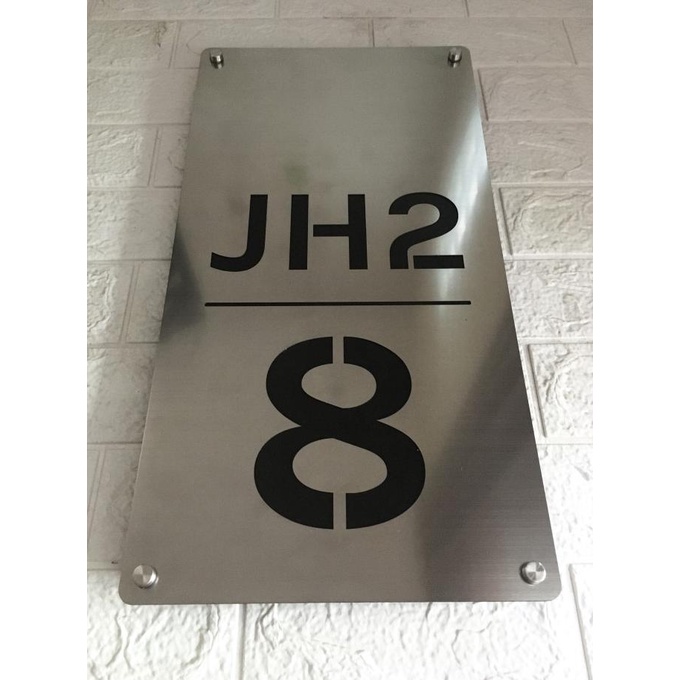 

COD Nomor Rumah Stainless Steel Ukuran 40 x 18 cm PROMOKode 5684