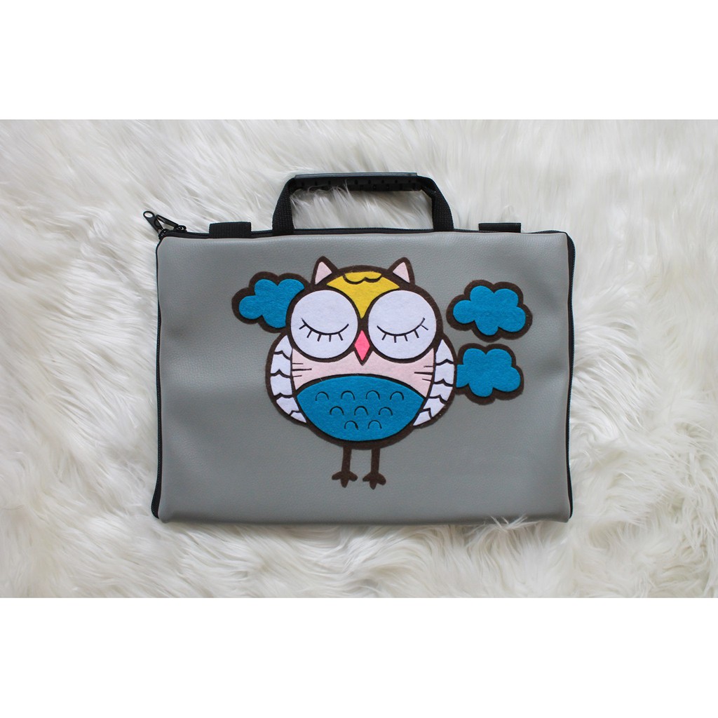 Owl/Burung Hantu Kulit 10-17 Inch Softcase Tas Slempang 