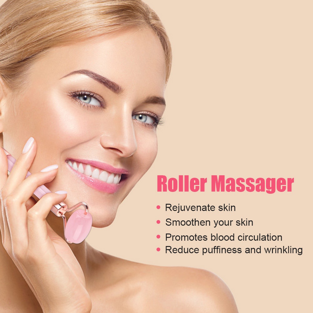 SaLorie Resin Face Massage Roller Face Lift  Slimmer Guasha Massager Wrinkle Double Chin Remover Beauty Slimming Anti Cellulite P00219