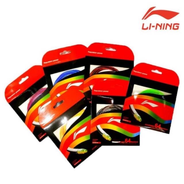 Senar Raket Lining AP 64 Rainbow Original Badminton