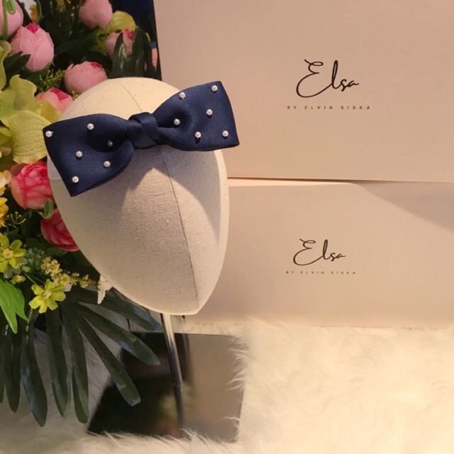 Ella in Dark Blue Headband Baby Kids