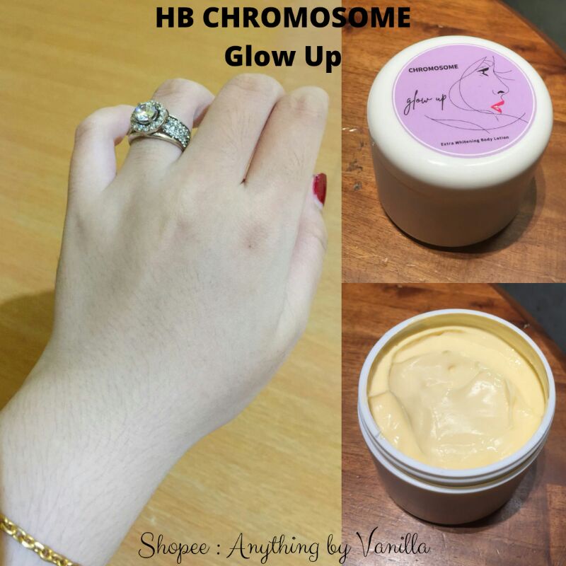 Hb Kromosom / Chromosome Glow Up / Body Lotion Hb Glow Up 250gr