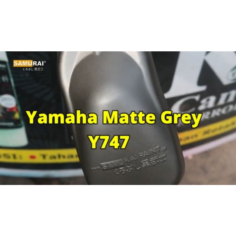 SAMURAI PAINT Y747* YAMAHA MATTE GREY 400ml cat semprot spray paint pilox pilok