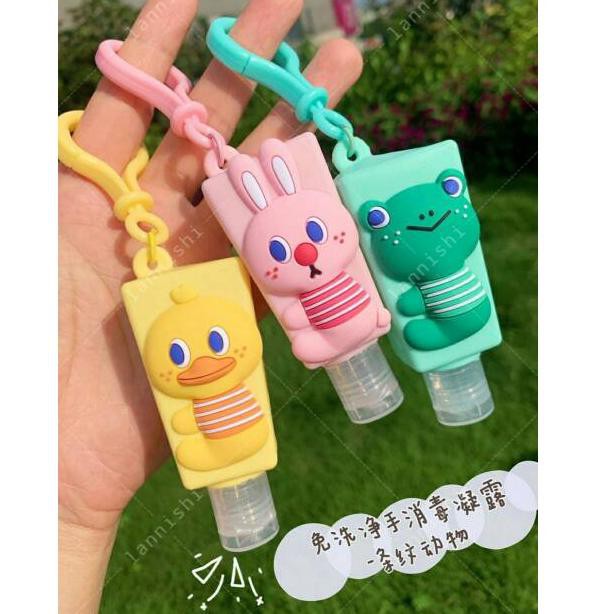 [TERMURAH READY ALL VARIANT] Gantungan botol hand sanitizer gel animal kotak