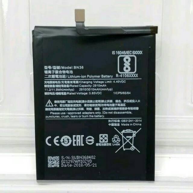 BATERAI BATTERY XIAOMI MI A2 MI6X ORIGINAL