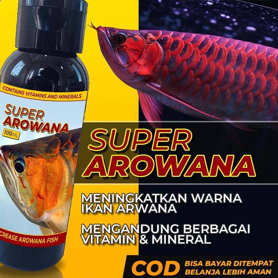 ⛄No Lirik Vitamin Ikan Arwana SUPER AROWANA Arwana Super Red Golden Red Silver Red Jardini Platinum 100ML