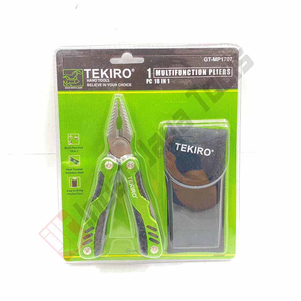 TEKIRO GT-MP1707 TANG LIPAT 18 in 1 Multifungsi Kombinasi Toolkit