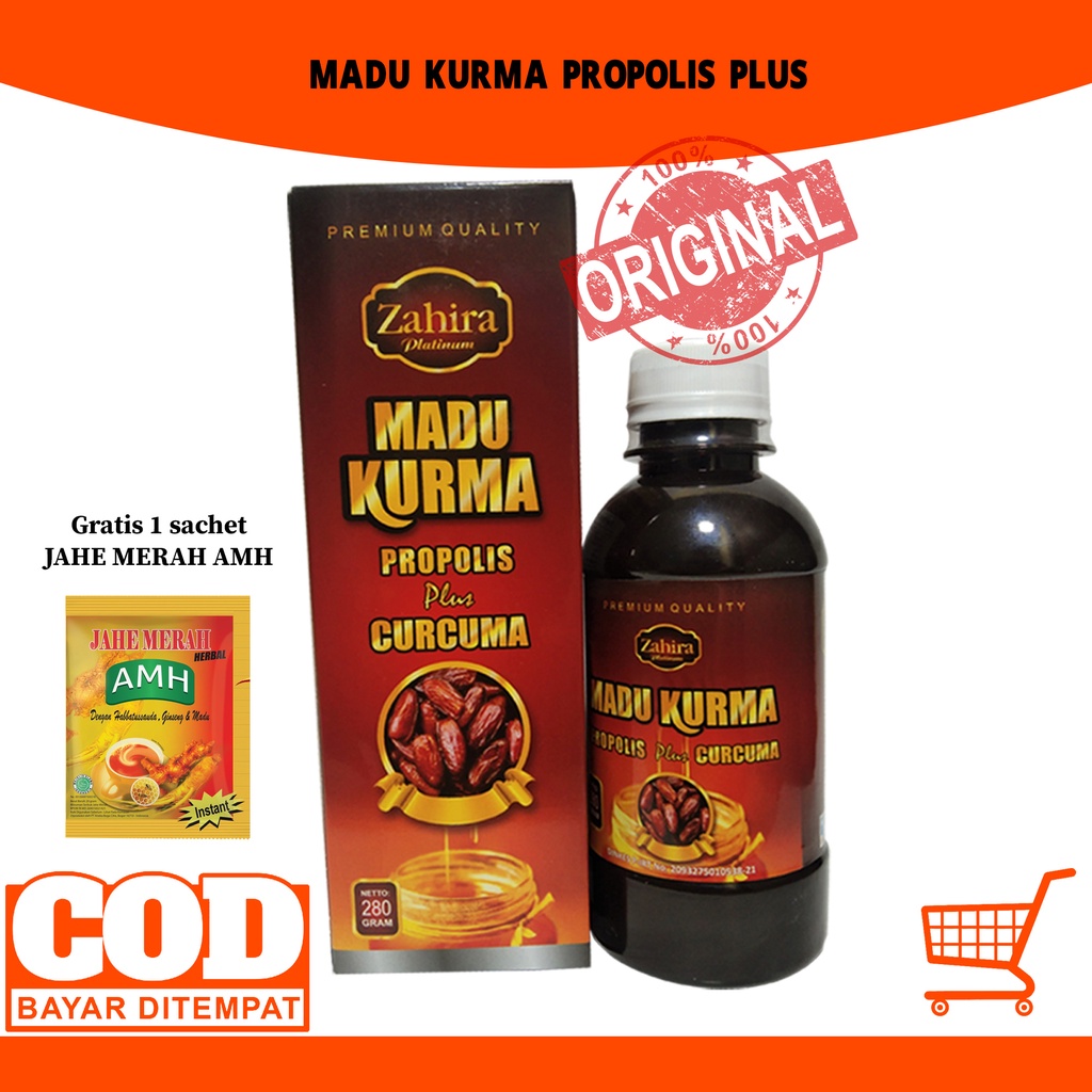 Madu Kurma plus Propolis curcuma Zahira