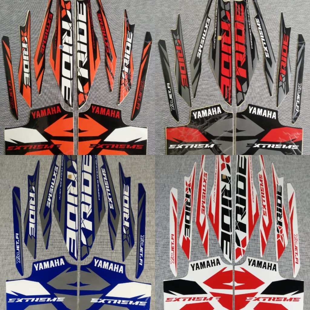 BISA COD Striping Sticker Motor Yamaha X Ride 2014 2015 Shopee Indonesia