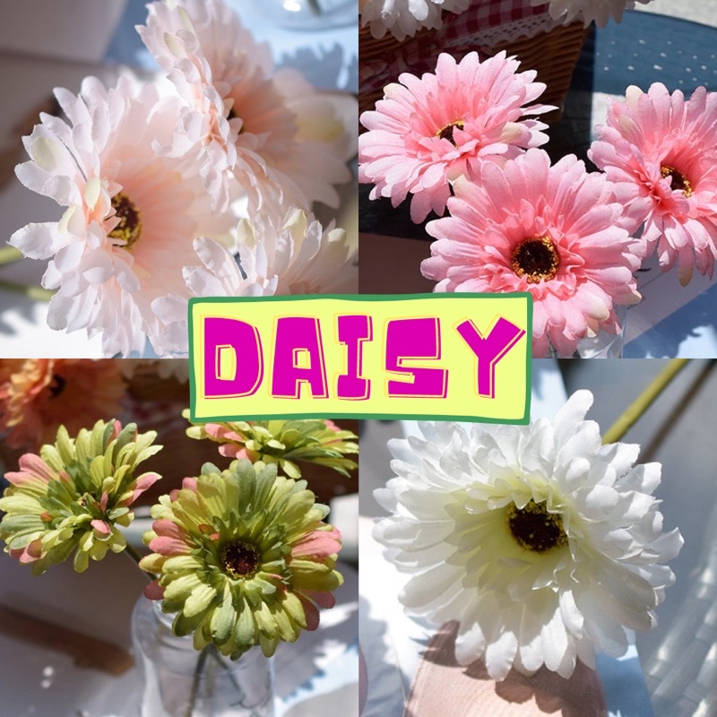 Bunga DAISY Hias - Bunga Dekorasi Meja - Bunga Matahari - Tanaman Plastik Hiasan Rumah