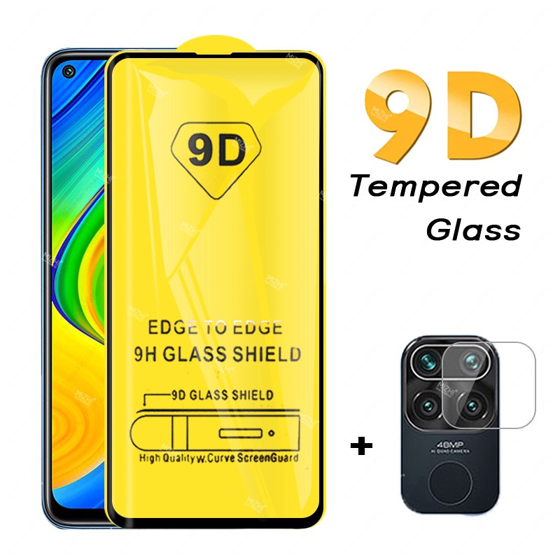 Pelindung Layar Tempered Glass Redmi Note 9 + Pro 2 in 1