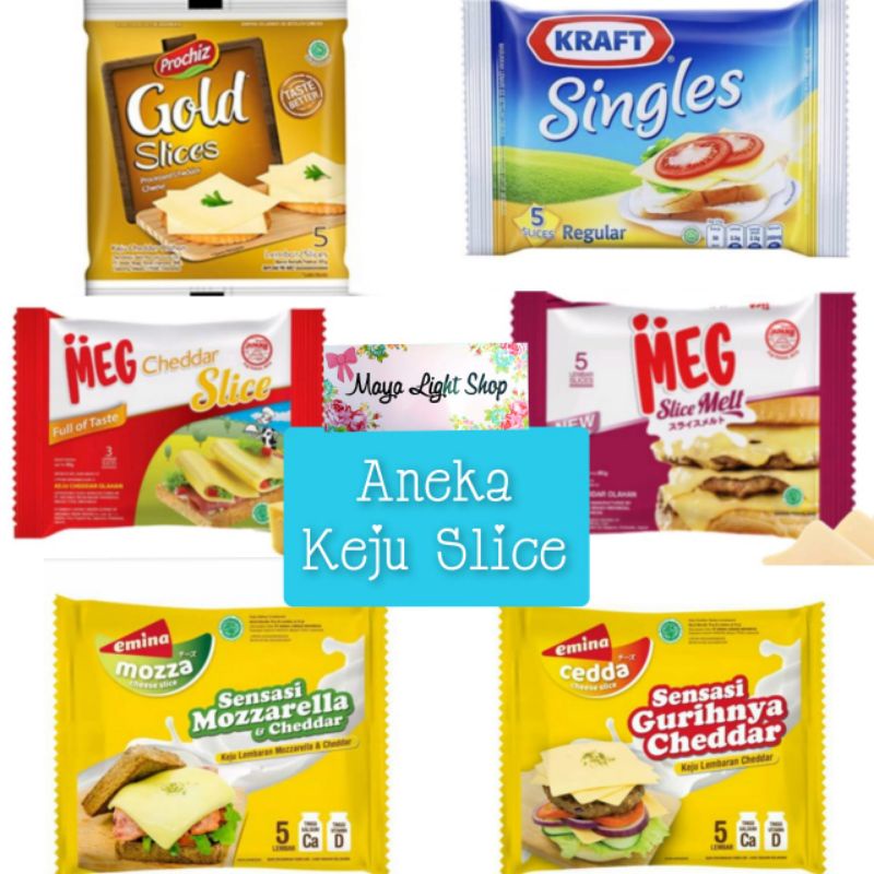 Jual keju slice keju sachet meg japan kraft prochiz emina mozarella