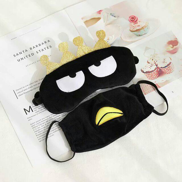 Tutup Mata Dompet Koin Masker  Badzmaru Bahan Plush