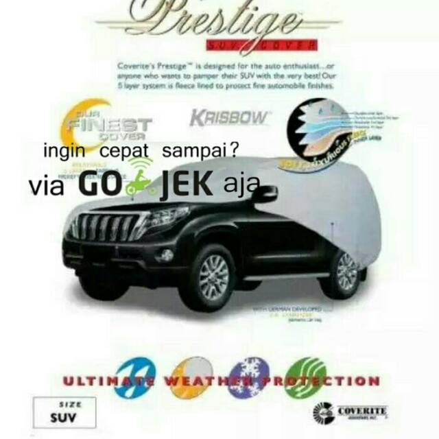 KRISBOW prestige car cover / sarung mobil SUV E - innova new rush CRV Xtrail dll