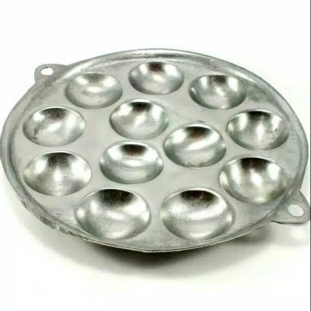 Cetakan Telur Goreng Puyuh Goreng Takoyaki Bahan Aluminium Cor Tipis