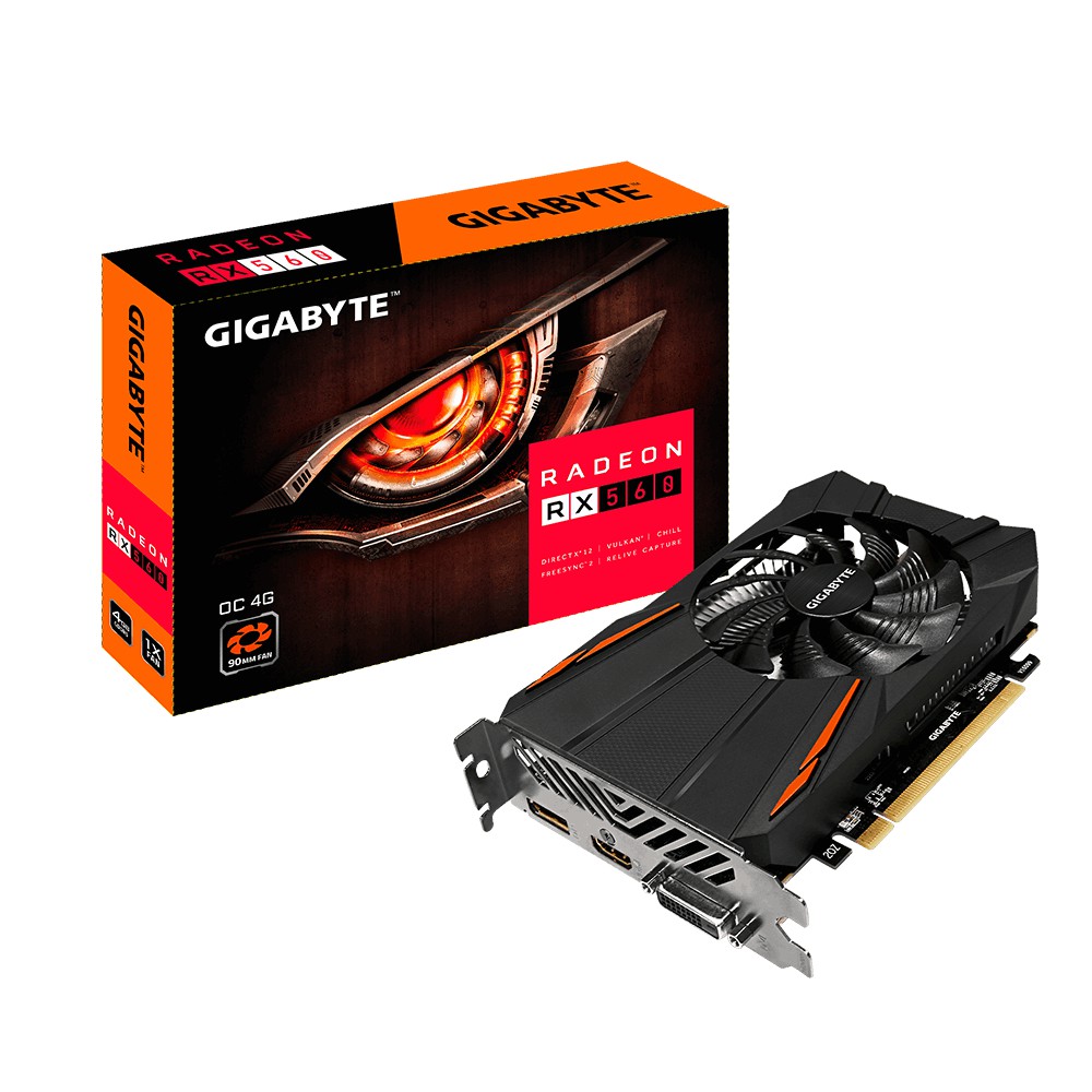 VGA Gigabyte RX560 4GB 128bit DDR5 OC GV-RX560OC-4GD