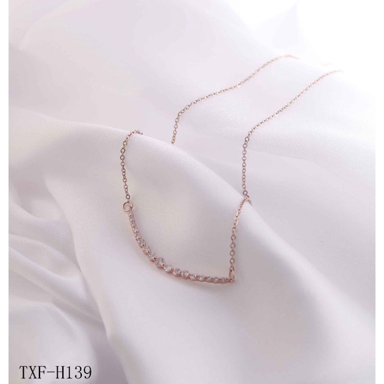 Kalung Titanium Permata Perhiasan Wanita Jewellery H139