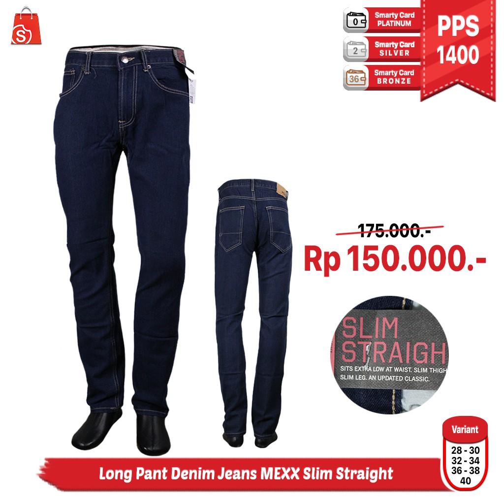 Long Pant Denim Jeans MEXX Slim Straight