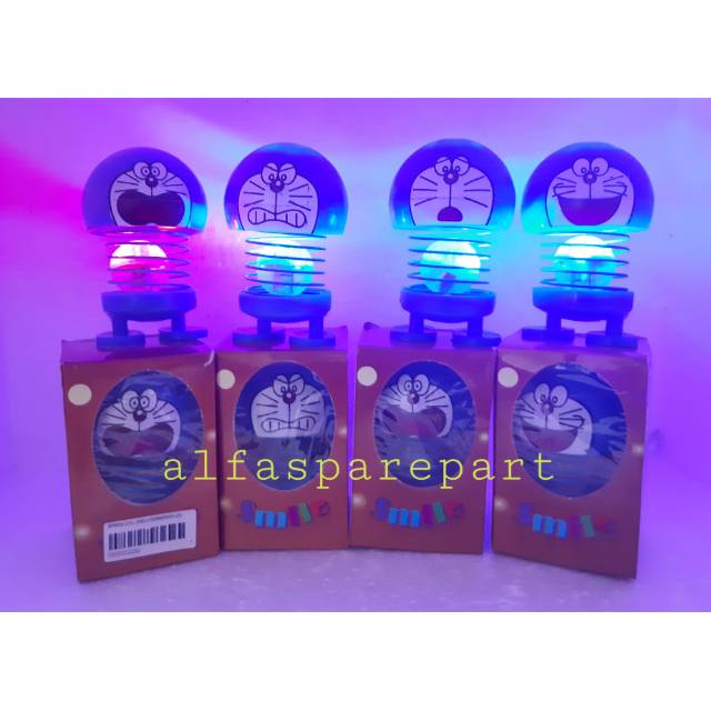 SPRING DOLL EMOJI DORAEMON LED HIASAN MOBIL