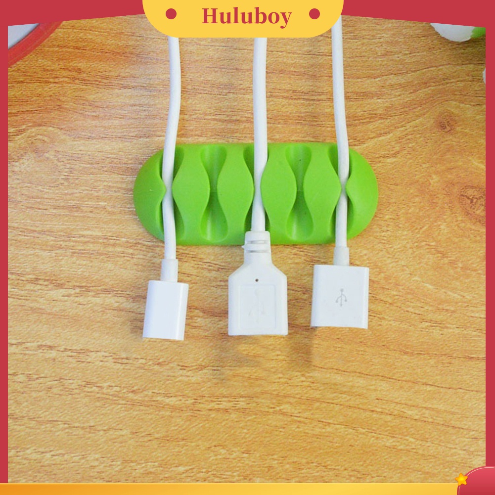 Klip Holder Kabel Earphone 5 Slot Dengan Perekat