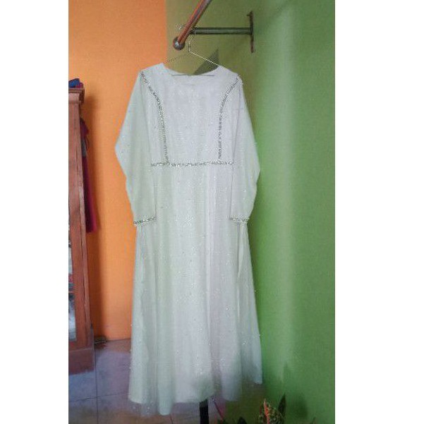 gamis tile putih