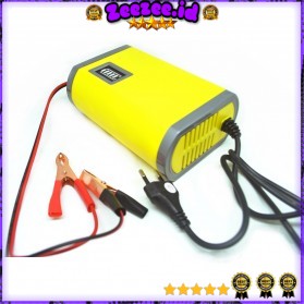Taffware Charger Aki Portable Motorcycle Car Battery Charger 6A 12V - FBC1206D - Yellow