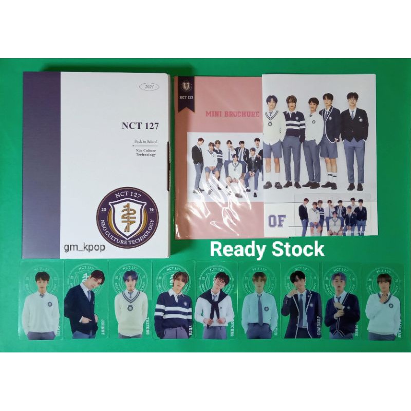 NCT back to school b2s nct127 kit album doyoung taeyong jaehyun mark haechan Jungwoo photocard pc