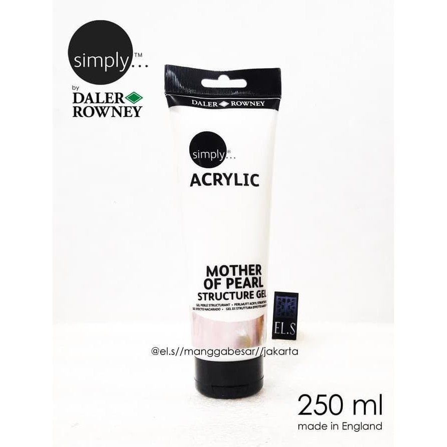 

Ready Stok! Daler Rowney Simply Mother Of Pearl 250 Ml ( Cat Acrylic ) Termurah