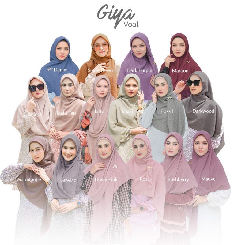 [AMILY] GIYA SYARI SCARF JILBAB SEGIEMPAT