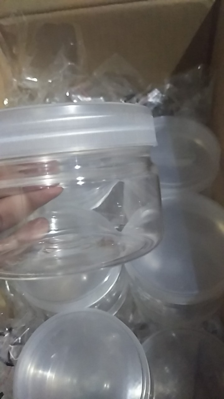 Toples Tabung Silinder 300 Ml - Jar Plastik 300ml Fox Tutup Ulir Putar
