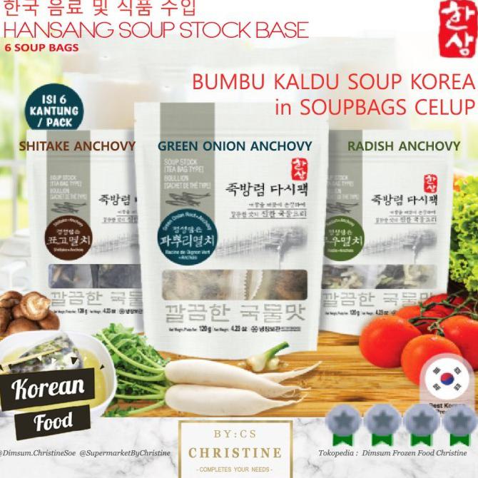 

TERLARIS HANSANG ANCHOVY STOCK KALDU TERI RADISH ANCHOVY KOREAN SOUP 120 GR BUMBU & BAHAN MASAKAN